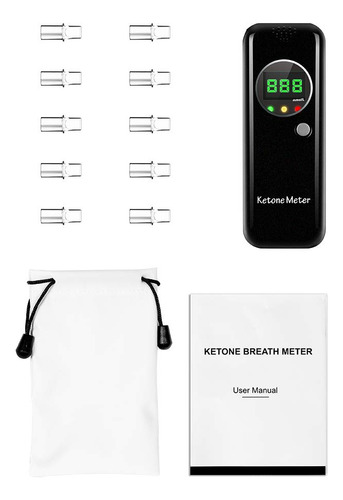 Medidor De Aliento Keto Coolker Con 10 Boquillas Y Lcd