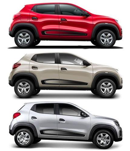 Kit Faixa Lateral Kwid Intense 2018/2020 + Emblema Resinado