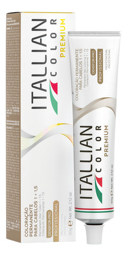 Coloraçao Itallian Color  9.17 Louro Clarassimo Marrom Frio 