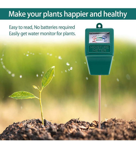 Imagen 10 de 10 de Medidor De Humedad Del Suelo Sensor Higrómetro Para Plantas