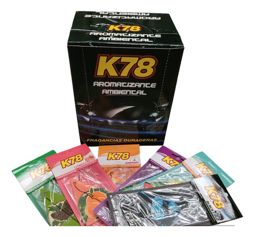 Aromatizante Para Auto Ambiente K78 Pino X 48 Pinitos Caja