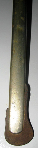 Imagen 6 de 6 de Sable Antiguo Ejercito Brasil Hoja Labrada Vaina Año 1889