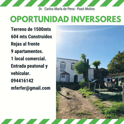 Oportunidad Para Inversores Predio Con 10 Apartamentos