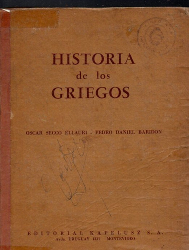 Historia De Los Giregos Secco Ellauri 