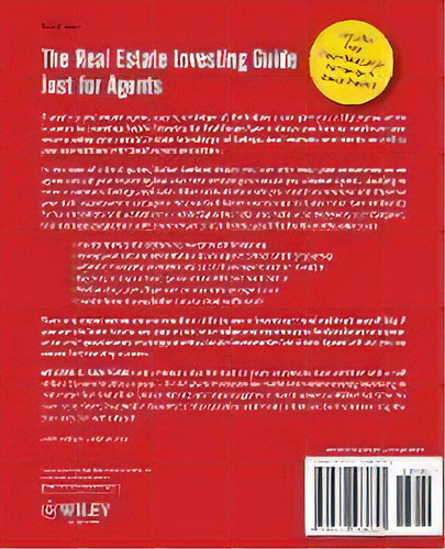 Insider Investing For Real Estate Agents : How To Profit From Your Intimate Knowledge Of The Market, De Walter S. Sanford. Editorial John Wiley & Sons Inc, Tapa Blanda En Inglés
