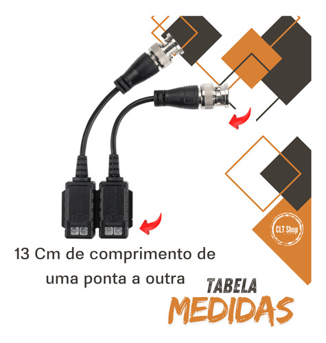 4 Pares Balun Passivo Vídeo Vb 501 P Intelbras Resolução 4k