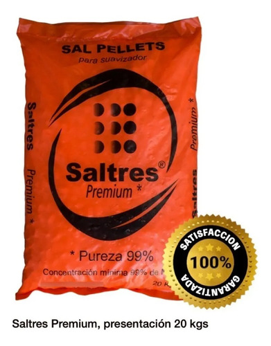 Sal En Pellets Premium Para Suavizar, 3 Bultos De 20kg
