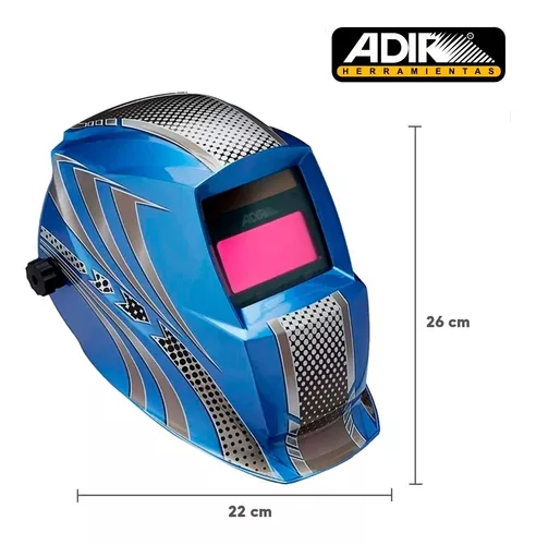 Careta Electrónica Soldar Automática Rayos Azules Adir 6715