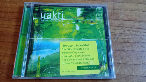 Uakti. Aguas Da Amazonia. Philip Glass. Cd. Origen Usa 1999 Estándar (Usado)