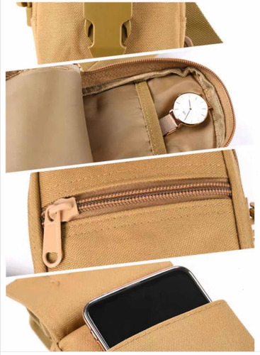 Imagen 7 de 10 de Tactica Mochila Pechera Cartera Billetera Bandolera Monedero