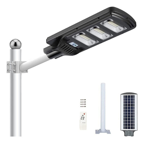 Lámpara Led Solar 150w Luminaria Suburbana Alumbrado Publico