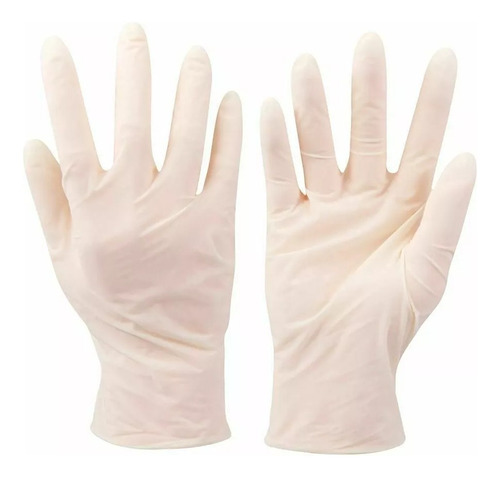 2 Guantes De Latex Descartables X 100 Unidades Mediglove