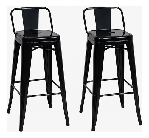 Pack 2 Taburetes Tolix Clasico 66cm Negro
