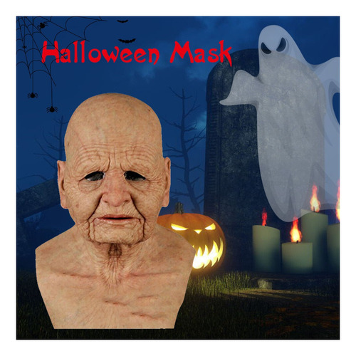 * An Elderly Woman Mask Halloween Mask Toys