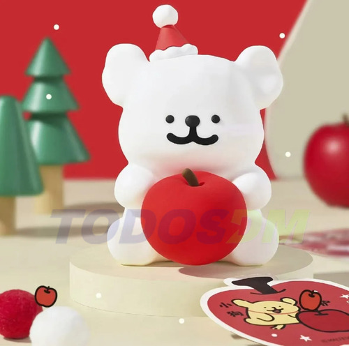 Todosdm Lámpara De Silicona De Perrito Cachorro Maltese Corea Táctil Manzana Roja Luz Led Para Niños Pareja Original