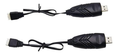 Blomiky Paquete De 2 Cables De Carga Usb De 11.1 V Para Rc A