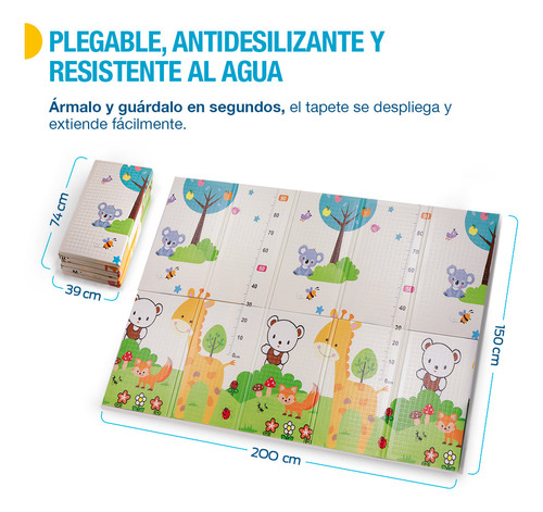 Tapete De Juego Plegable Doble Vistatapete De Juego