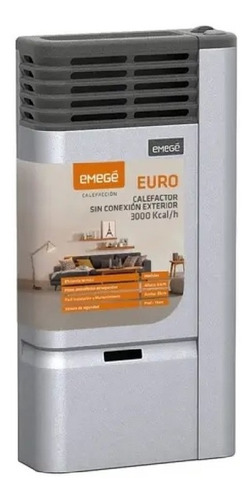 Calefactor Emege Euro 3000 Calorias Sin Salida Multigas