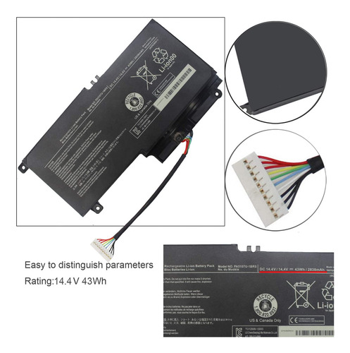 Batería Pa5107u Para Toshiba Satellite P50 L50 P55 S55 L55