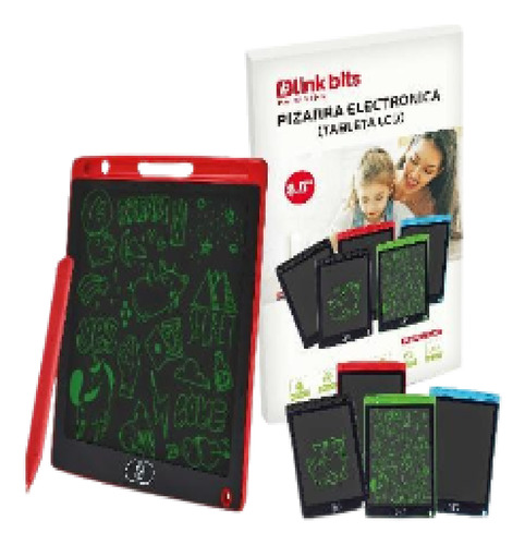 Tableta Pizarra Magica Dibujo Lapiz Borrado 8 PuLG 25 Pzas
