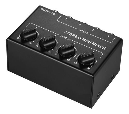 Imagen 3 de 6 de Consola Mezcladora De Audio Pequeña Estéreo Con 4 Canales