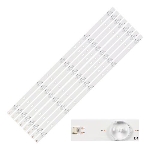 Kit Led Vios Tv5819k Tv5818k (10 Tiras De 5 Led) - Alu