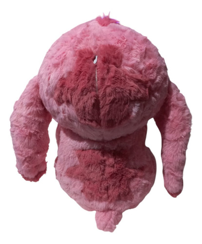 Peluche Stitch Rosa (angela), De Pelo Largo Con Trapo, 35cm Rosa