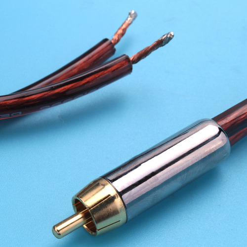 Cable De Altavoz Rca, Cable De Altavoz De Alambre Desnudo A