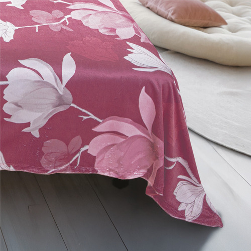 Cobertor Ultrasuave King Size Xl/qs Elois Concord Color Berry
