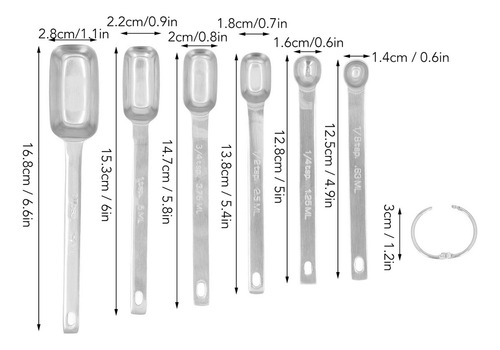 Alta Calidad Juego De Cucharas Rectangulares Measuring