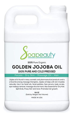 Soapeauty Jojoba Oil Organic | Aceite De Jojoba Dorado 100%