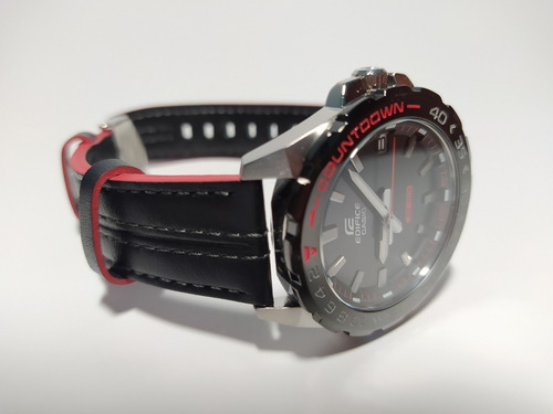 Reloj Casio Edifice Efv 120bl 1av. Cuero. Nuevo. Envío Grats