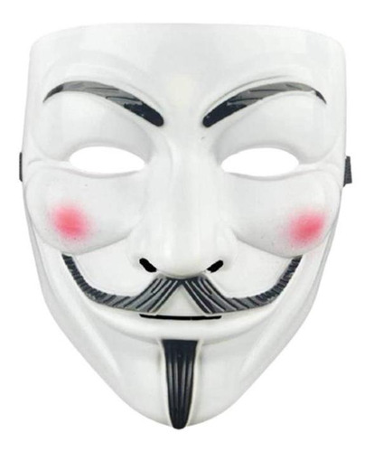 Anonymous Hacker, Mxayr-001, Blanco,mascara Anonymous,22x20x Color Blanco