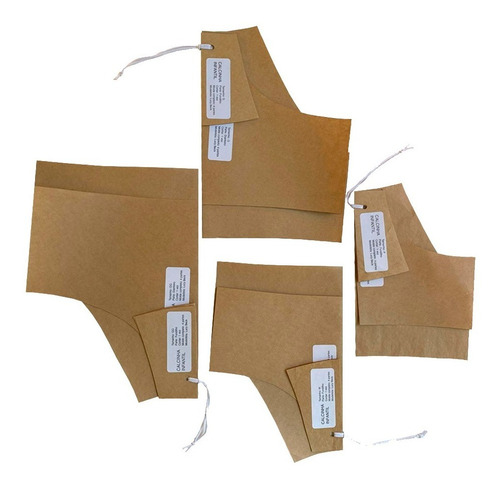 Imagem 7 de 8 de Kit Molde Calcinha Tanga + Calcinha Infantil