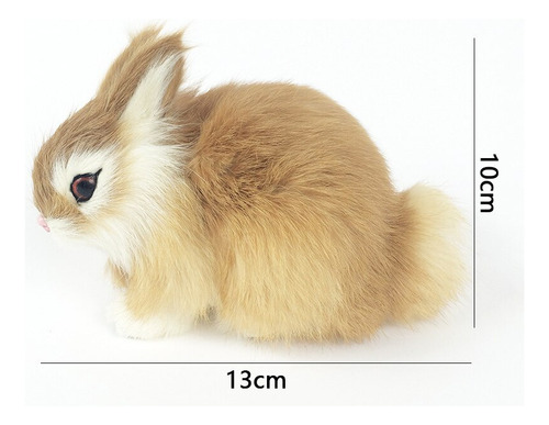 Imagen 2 de 2 de Conejo De Peluche Miniatura Simulacion Conejito