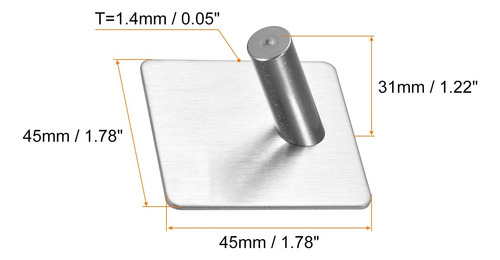 Ganchos De Acero Inoxidable Autoadhesivo Para Pared
