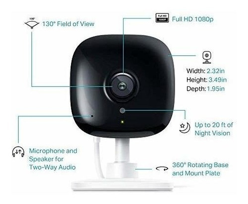 Imagen 4 de 7 de Kasa Spot By Tplink Camara De Seguridad Wifi Para Interiore