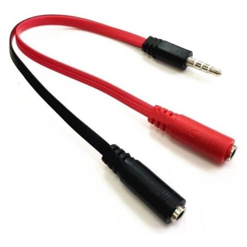 Separador Audio-plug  2 Hembra  1  Machos Cable Jack 3.5mm