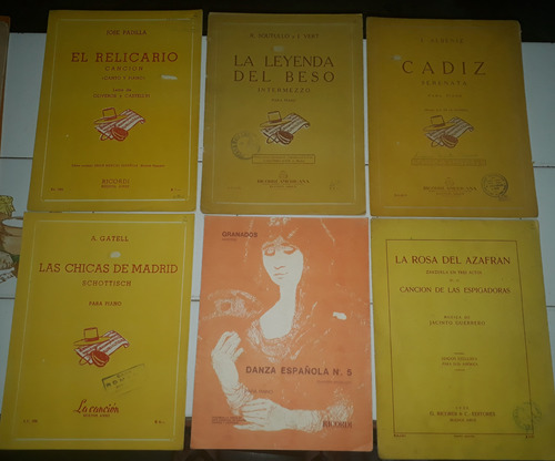 Partituras Pasodobles Fox Trot Etc. Leer Descripcion! (Usado)
