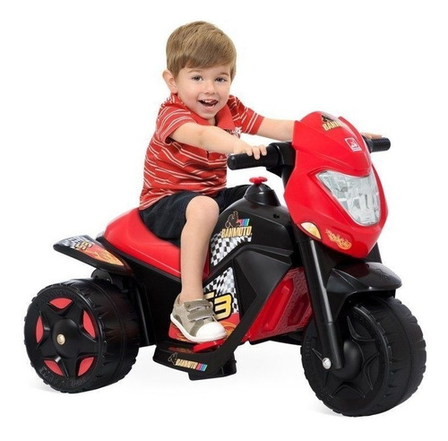 Moto Elétrica Infantil Ban Moto 6v Preto 2592 Frete Gratis