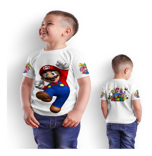 Polera Juvenil Super Mario Bros D5