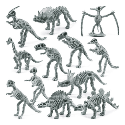 G 12 Sets Of Colorful Simulation Dinosaur Fossils Suit 4003