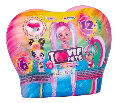 Muñeca Vip Pets Mini Fans Serie 2 Color Boost Rosa