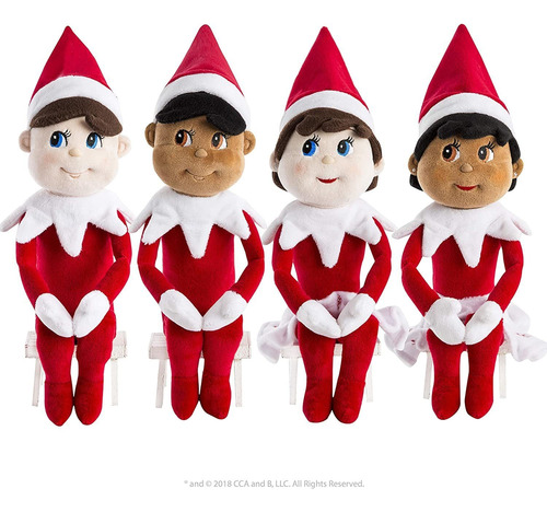 The Elf On The Shelf: Plushee Pals - Elfo Piel Oscura De 19