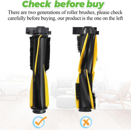 Cepillo De Rodillo Principal De Techecook 2 Pack Para Shark