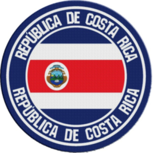 Parche Escudo Circular Costa Rica M01