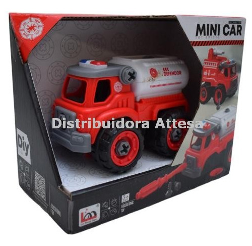 Diy Mini Car Camion Para Armar Y Desarmar Rojo Caja Isakito