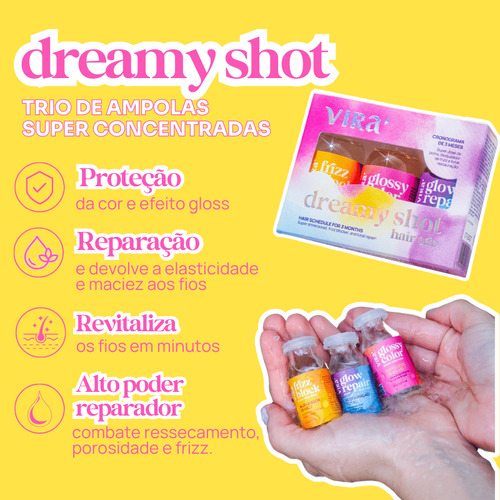 Kit Crescimento Capilar E Brilho Intenso Virá 4 Itens