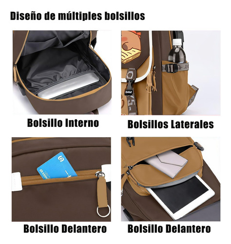 Mochila Capibara, Capybara-mochila Kawaii, Mochila Capibara