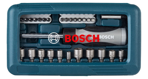 Conjunto Ponteiras E Soquetes Bosch 46 Unidades Maquifer